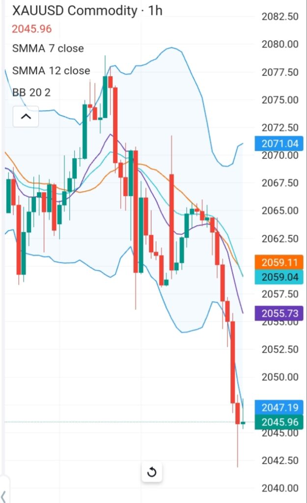 XAUUSD dropped 0.6% in pre-market 